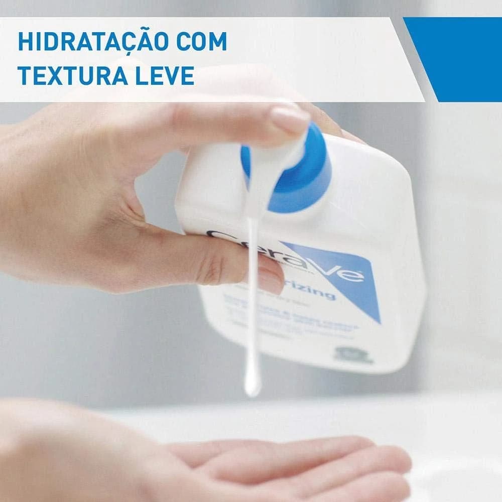 CeraVe, Loção Hidratante Corporal, com textura Fluida e Ácido Hialurônico 200g