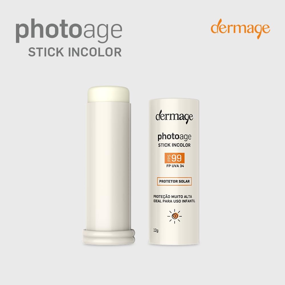 Photoage Stick Incolor, Filtro Solar em Bastão, FPS99 e FPUVA34, Proteção UVA e UVB, 12g - Image 7