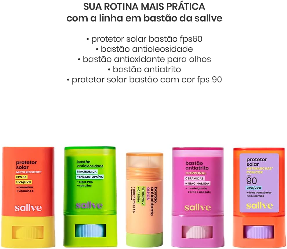 Sallve Protetor Solar Bastão Antimachas FPS 90 com Cor 1-15g - Image 8