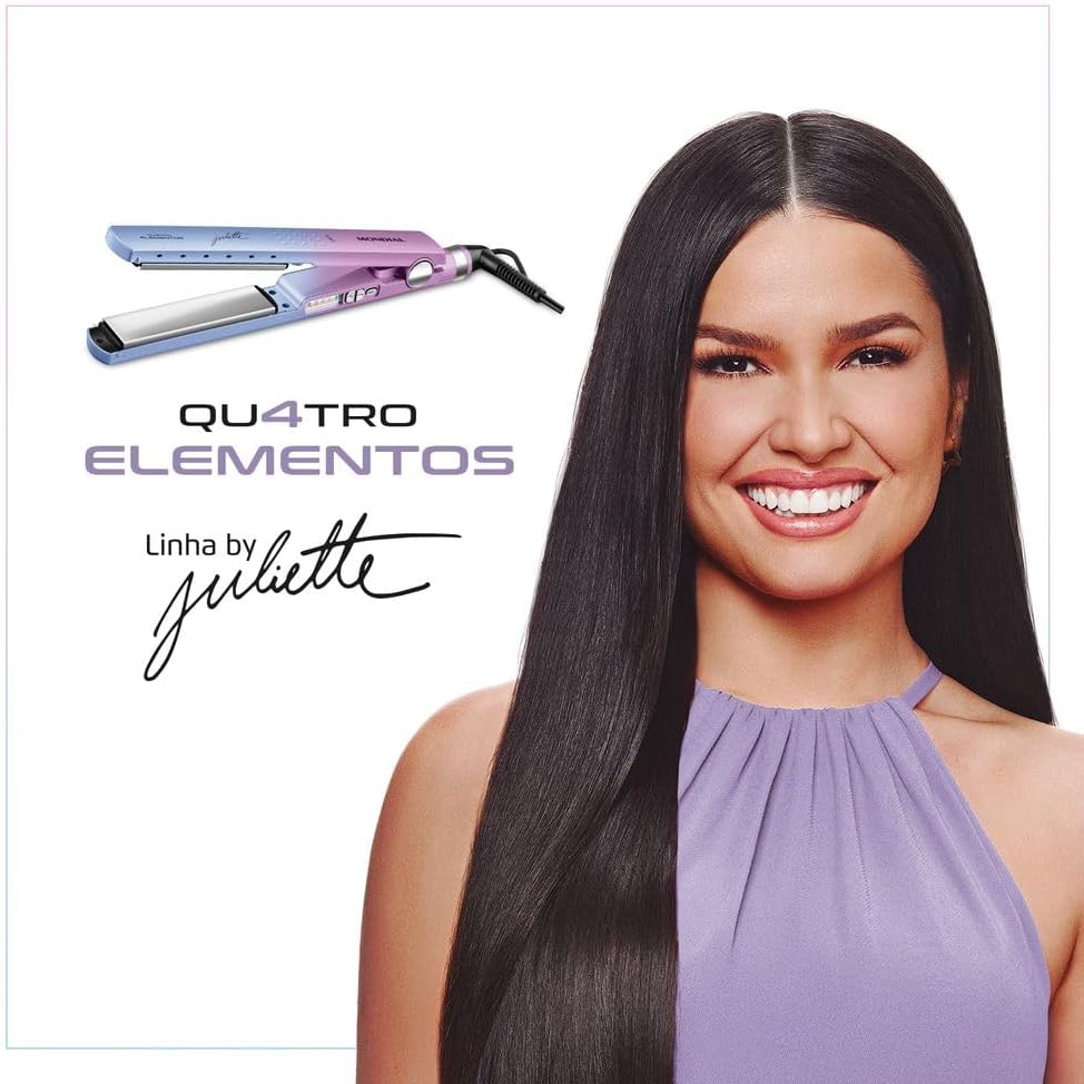 Prancha Alisadora By Juliette, Mondial, Azul/Rosa, 60W, Bivolt - P-JU-03 - Image 2